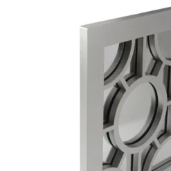 Northlight 25.25" Metallic Gray Rectangular Geometric Wall Mirror 5 Northlight 25.25" Metallic Gray Rectangular Geometric Wall Mirror -Northlight GUEST 6475cfe5 ad4d 430e 8de7 62fced21bd3f