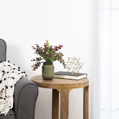 Northlight Real Touch™ Two-Toned Spring Eucalyptus Leaves Artificial Plant In Ceramic Pot 10" 3 Northlight Real Touch™ Two-Toned Spring Eucalyptus Leaves Artificial Plant In Ceramic Pot 10"