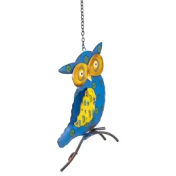 Northlight 7.75" Blue And Yellow Metal Owl Outdoor Wall Hanging -Northlight GUEST 6fa27eaa 1406 4e3d 9bdf 8d822e76b90a
