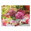 Northlight LED Lighted Candles And Pink Floral Arrangement With Berries Canvas Wall Art 11.75" X 15.75" -Northlight GUEST 70007d4a b364 41ca 8013 4af91c808f52