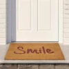 Northlight Natural Coir "Smile" Outdoor Rectangular Doormat 18" X 30" -Northlight GUEST 726fa090 5562 440d 8a67 46b593b748b8