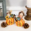 Northlight Set Of 2 Girl And Boy Scarecrows On Pumpkins Fall Figurines 6" -Northlight GUEST 7675481a 4c7f 47b1 85c7 4c137e964391