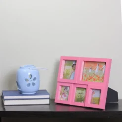 Northlight 11.5" Pink Multi-Sized Puzzled Collage Photo Picture Frame Wall Decoration -Northlight GUEST 76d19db8 65b0 4c43 901b f7b9080cd6d4