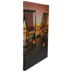Northlight LED Lighted Sunset Beach Chairs With Lanterns Canvas Wall Art 15.75" 7 Northlight LED Lighted Sunset Beach Chairs With Lanterns Canvas Wall Art 15.75" -Northlight GUEST 778f9edf a504 40f7 8b35 b94633cb29a7