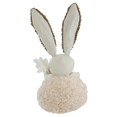 Northlight 14" Beige And Brown Plush Easter Bunny Rabbit Holding A Carrot Spring Figure 6 Northlight 14" Beige And Brown Plush Easter Bunny Rabbit Holding A Carrot Spring Figure - Image 4