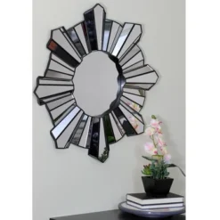 Northlight 25" Sparkling Sunburst Matte Black Round Wall Mirror 7 Northlight 25" Sparkling Sunburst Matte Black Round Wall Mirror -Northlight GUEST 7e4d0ab0 f676 4bc6 a887 be609976c408
