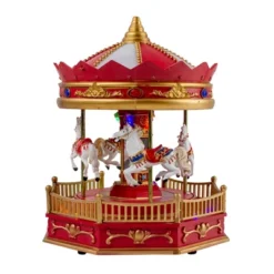 Northlight 9.25" LED Lighted Animated And Musical Carousel Christmas Village Display Piece 9 Northlight 9.25" LED Lighted Animated And Musical Carousel Christmas Village Display Piece -Northlight GUEST 80b542c1 c503 4780 910a b665f4ee5fe1