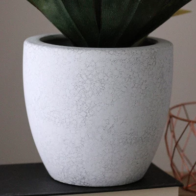 Northlight 13" Agave Artificial Potted Plant - Green 4 Northlight 13" Agave Artificial Potted Plant - Green - Image 2