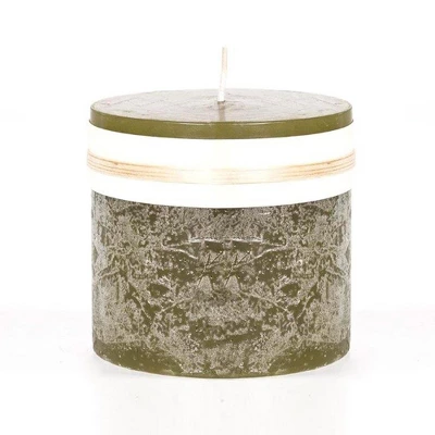 Northlight 3.25" Moss Green Traditional Cylindrical Outdoor Pillar Candle 3 Northlight 3.25" Moss Green Traditional Cylindrical Outdoor Pillar Candle
