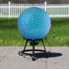 Northlight 10" Iridescent Blue And Purple Textured Glass Outdoor Gazing Ball 1 Northlight 10" Iridescent Blue And Purple Textured Glass Outdoor Gazing Ball -Northlight GUEST 88af1ce0 4c51 42db a70b 4dd7eb76554b