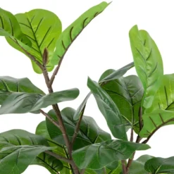 Northlight 26" Dark Green Artificial Potted Fiddle-Leaf Fig Plant -Northlight GUEST 8d946c09 90a8 4f82 8210 6790c21a5781