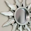 Northlight Set Of 3 Mayan Sunburst Matte Silver Round Mirrors 9.5" -Northlight GUEST 8ffa7d86 3ac0 4c46 8fd0 54f34832a845