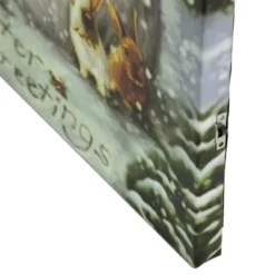 Northlight LED Lighted Snowman And Reindeer Christmas Canvas Wall Art 15.75" X 11.75" -Northlight GUEST 926519e8 6157 44bd b3be fbed05ffa953