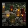 Northlight LED Lighted Flickering Garden Party Colorful Candle Bags Canvas Wall Art 11.75" X 11.75" -Northlight GUEST 941314b7 8825 4f98 a0aa 4430b4607ad0