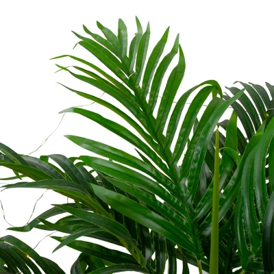 Northlight 38" LED Lighted Potted Artificial Palm Plant 4 Northlight 38" LED Lighted Potted Artificial Palm Plant - Image 2