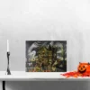 Northlight LED Lighted Creepy Haunted House Halloween Canvas Wall Art 12" X 15.75" -Northlight GUEST 946d2f5d 19b1 42ea 863a 68de210cf562
