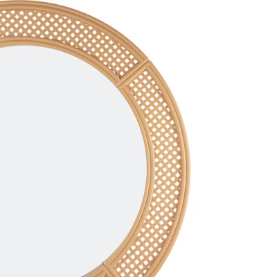 Northlight 30" Round Woven Style Wall Mirror 5 Northlight 30" Round Woven Style Wall Mirror - Image 3