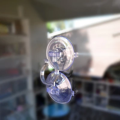 Northlight 7" Clear Jumbo Suction Cup Christmas Wreath Hook 3 Northlight 7" Clear Jumbo Suction Cup Christmas Wreath Hook