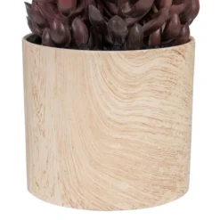 Northlight 7" Purple Artificial Succulent In Faux Wood Pot -Northlight GUEST a47f034e 8e3f 4f55 b123 a4427359a3d7