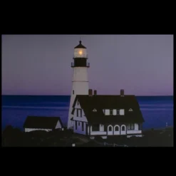 Northlight LED Lighted Dusk Lighthouse Seaside Scene Canvas Wall Art 15.75" X 23.75" -Northlight GUEST a94db1fc 071a 436c af66 34c55ad9b855