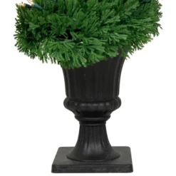 Northlight 5.5' Pre-Lit Artificial Cedar Spiral Topiary Tree In Urn Style Pot, Clear Lights -Northlight GUEST ab6b6bbb cd44 4be6 a511 d1425aa03432