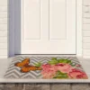 Northlight Coir Rose With A Butterfly Chevron Spring Door Mat 18" X 30" 2 Northlight Coir Rose With A Butterfly Chevron Spring Door Mat 18" X 30" -Northlight GUEST ac77335c 6742 4acc 8c36 6d6c90f963c5