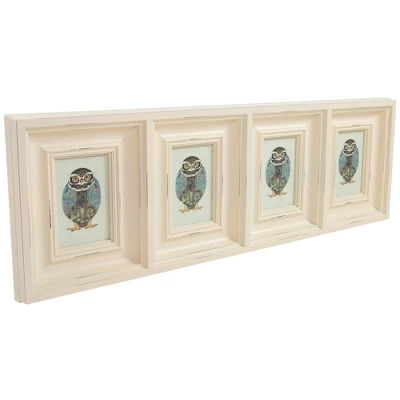 Northlight 4" X 3" White Weathered Collage Photo Picture Frame Wall Decoration 5 Northlight 4" X 3" White Weathered Collage Photo Picture Frame Wall Decoration - Image 3