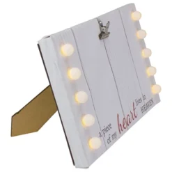 Northlight LED Lighted "My Heart Lives In Heaven" Canvas With Photo Clip 10.25" -Northlight GUEST b6d87850 59ac 4f57 96b8 e18c1433abf3