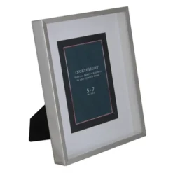 Northlight 10" Modern Look Rectangular 5" X 7" Photo Picture Frame - Silver And Clear -Northlight GUEST b76ca64b b12f 4970 9feb 9e083b29a8a2