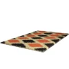 Northlight Orange And Black Diamond Pattern With Cream Accent Autumn Doormat 18" X 30" -Northlight GUEST b84711dd 4544 4a60 90a5 a024975004bc