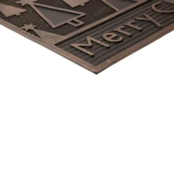 Northlight Black And Gold Merry Christmas Doormat 18" X 30" -Northlight GUEST b9ef7605 1988 4920 992c 2f24c2ace51d