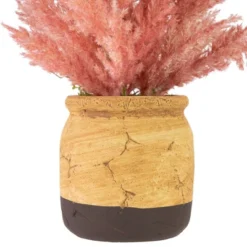Northlight 12" Pink Cypress Artificial Plant In A Ceramic Pot -Northlight GUEST bcd3a654 f826 4acc 80df 9a2addb95e3c