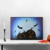 Northlight LED Lighted Jack-O-Lanterns And Bats Halloween Canvas Wall Art 23.5" X 15.5" -Northlight GUEST bfa4a61d e88e 4477 a506 34086357015e