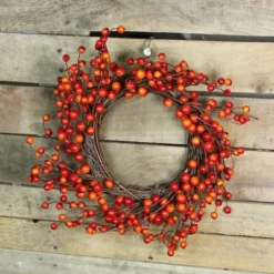 Northlight Orange Berries And Twig Artificial Fall Harvest Wreath 14- Inch, Unlit -Northlight GUEST bfccf3a3 ebc6 4b66 8533 fc9569955d94