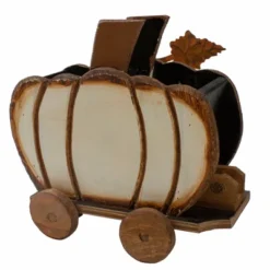 Northlight 10.5" Fall Harvest Wooden Pumpkin Cart Tabletop Decoration -Northlight GUEST c4fc9d1c dc45 42cc 957e d20b298024de