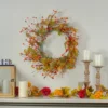 Northlight Orange Berries And Yellow Leaves Fall Harvest Artificial Wreath, 22" -Northlight GUEST c8bac9ea 1c02 4020 81c3 c0191a95eb0f