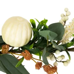 Northlight 5' X 6" Green Gourds And Foliage Artificial Fall Harvest Garland - Unlit -Northlight GUEST c985977e 9570 44de 8579 8dbc92576a5d