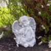 Northlight 8.25" Reading Angels With Book Outdoor Garden Statue -Northlight GUEST ca9ca4e4 1449 4d38 ba53 ddac776e863f