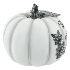 Northlight 8" White And Black "Warm Harvest Blessing" Pumpkin Fall Harvest Decoration 9 Northlight 8" White And Black "Warm Harvest Blessing" Pumpkin Fall Harvest Decoration -Northlight GUEST cade062a 59a8 4c1b 85f2 ff95ef06acfb
