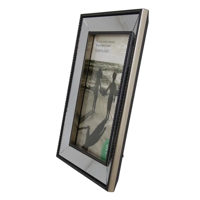 Northlight 5" X 7" Silver Studded Glass Mirror Encased Photo Picture Frame 3 Northlight 5" X 7" Silver Studded Glass Mirror Encased Photo Picture Frame