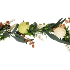 Northlight 5' X 6" Green Gourds And Foliage Artificial Fall Harvest Garland - Unlit -Northlight GUEST ceb8dc65 d4d2 4c34 bf15 8d4068316cb5