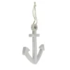 Northlight 9.75” White Cape Cod Inspired Wall Hanging Nautical Anchor