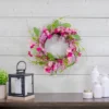 Northlight Geranium And Berry Artificial Spring Floral Wreath, Pink - 18-Inch 1 Northlight Geranium And Berry Artificial Spring Floral Wreath, Pink - 18-Inch -Northlight GUEST d19e8da9 4137 4b46 a5c2 f9d4368a3a97