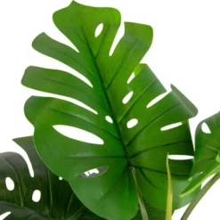 Northlight Real Touch™ Artificial Monstera Artificial Plant In A White Textured Pot - 4.25' 13 Northlight Real Touch™ Artificial Monstera Artificial Plant In A White Textured Pot - 4.25' -Northlight GUEST d3958345 1b8e 4d4d 9535 7d440dedc58d