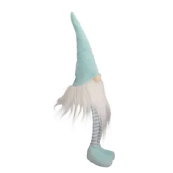 Northlight 16" Aqua And White Sitting Spring Gnome Figure -Northlight GUEST d51b673a bbea 4d5d 89ab 299f2ba1ad11