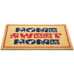 Northlight Red And Blue Americana Home Sweet Home Coir Outdoor Doormat 18" X 30" -Northlight GUEST d6788791 fb03 46c2 b666 f9b0bcf4d22a