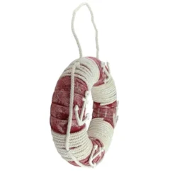 Northlight 14" Life Preserver With Rope And Anchor Detail Wall Decor