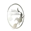 Northlight 17" Silver Flying Witch Happy Halloween Wall Sign -Northlight GUEST dab3afce cea9 4898 a090 780c93787d48