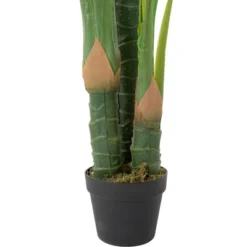 Northlight 47" Potted Two Tone Green Wide Taro Leaf Artificial Floor Plant -Northlight GUEST db2c7740 6a8a 488e a3ed 4912932974db