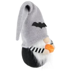Northlight 9.5" Black And Gray Standing Gnome With Pumpkin Halloween Decoration -Northlight GUEST db5c4dfe 58f4 43b1 8d79 201dd5840e5f
